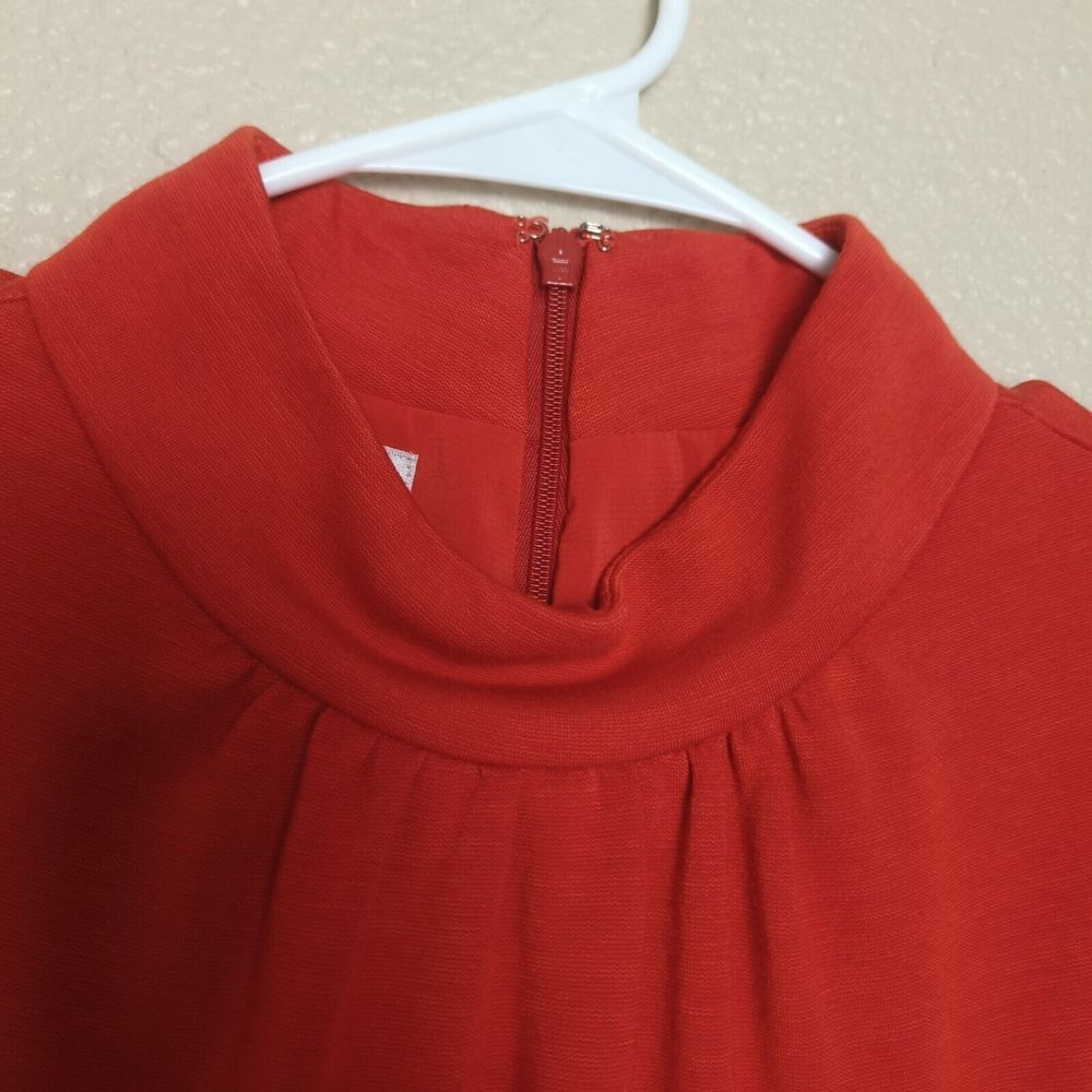 Kay Unger dress size 8 women's orange color 3/4 sleeves knee length - Picture 8 of 13